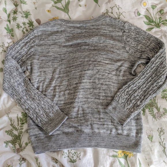 H&M Grey Cable Knit Sweater - Picture 3 of 4